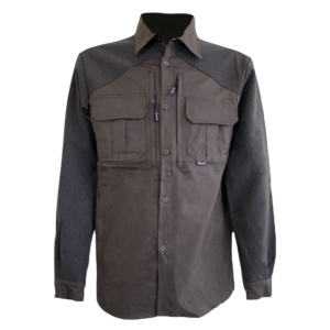 Camicia verde elasticizzata tessuto antistrappo Art. 860